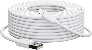 usbケーブル 10M micro usb 電源ケーブル USBAオス-micro Bメス 充電ケーブル 電源コード 防犯カメラ給電 Wyze Cam v3/Kasa Cam Indoor/Amazon Cloud Camera/Echo Do...