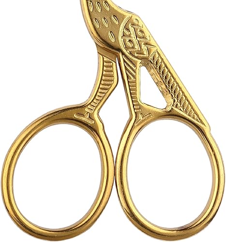 Miniatura 7 de Saterkali Cizalla de tela Alta durabilidad Ahorro de trabajo Ligero Colorido Sastre Tijera Costura Bordado Cizalla para el hogar Dorado