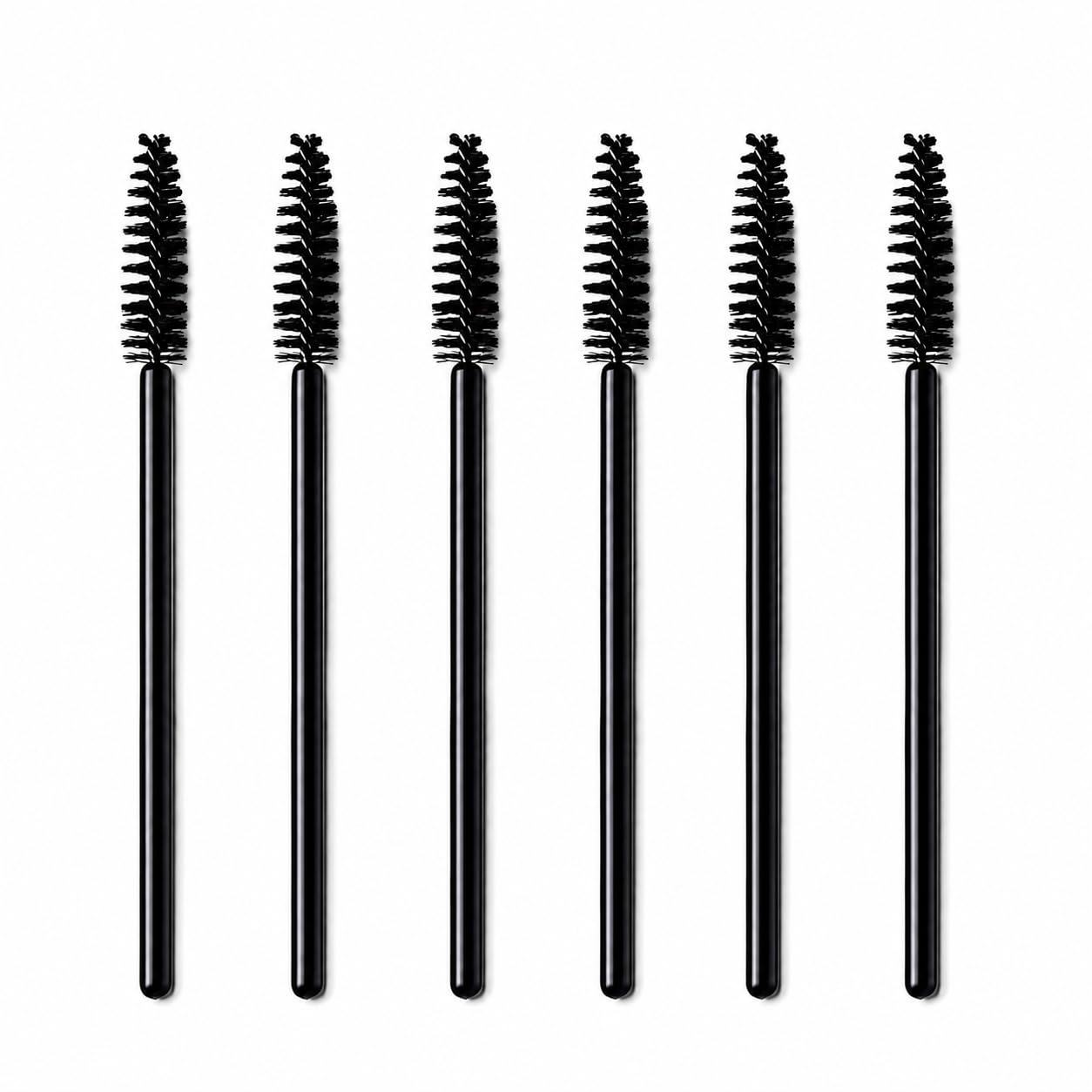 Mapperz Mascara Eyelash Wands Brush for Eyelash Extension Eyebrow and Makeup Color/Makeup Brush Eyebrow Eyelash Comb Wand for Extension Makeup Brush Tool, Black (pack of 6)-image-30