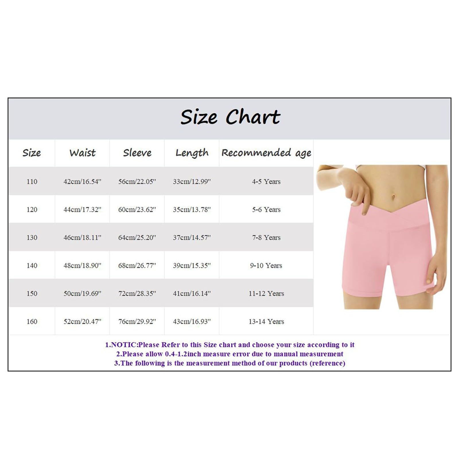 Generisch 2025 Pantalones cortos deportivos para niñas, cintura delgada, pantalones cortos de danza, pantalones cortos de gimnasia para niños, 86 conjuntos de ropa