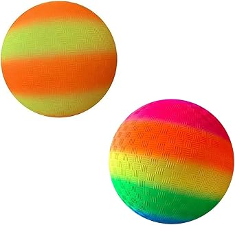 8.5 Inflatable Beach Ball 2PCS Pool Party Toys Beach Ball Pool Ball Rainbow Playground Bouncy Ball Kids Outdoor Supplies