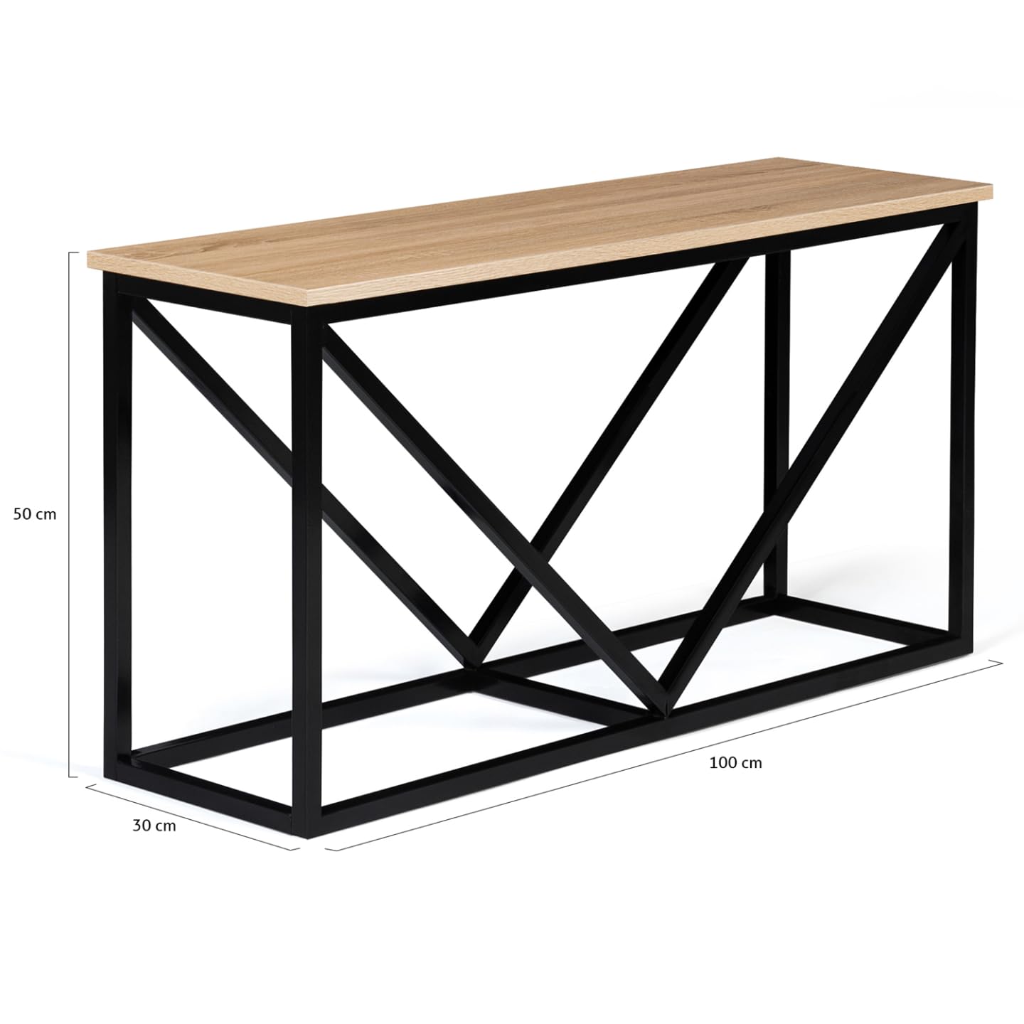 IDMarket - Portatroncos Horizontal Detroit acero negro diseño industrial para chimenea