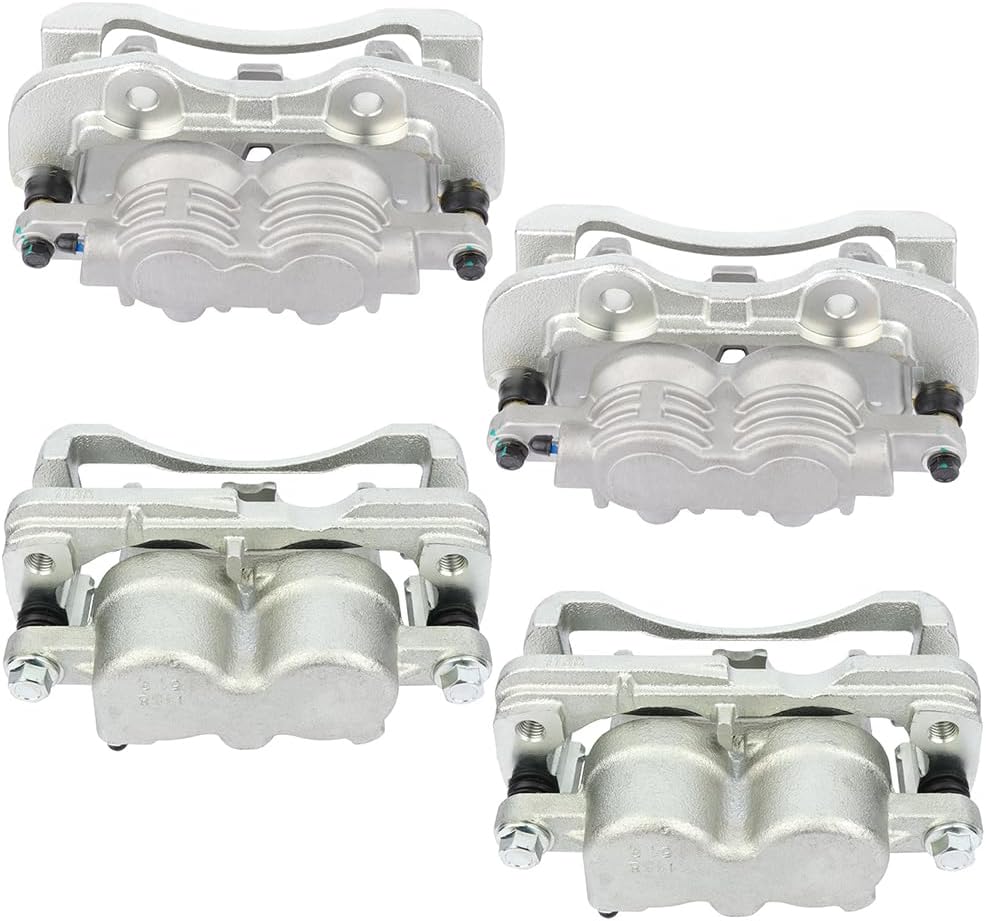Brake Caliper Assembly ANPART 18-B4728 18-B4729 18-B4764 18-B4765 w/Bracket Front & Rear Sets of 4 Compatible For Cadillac 2002-2006,For Chevrolet 2000-2007,For GMC 2000-2007