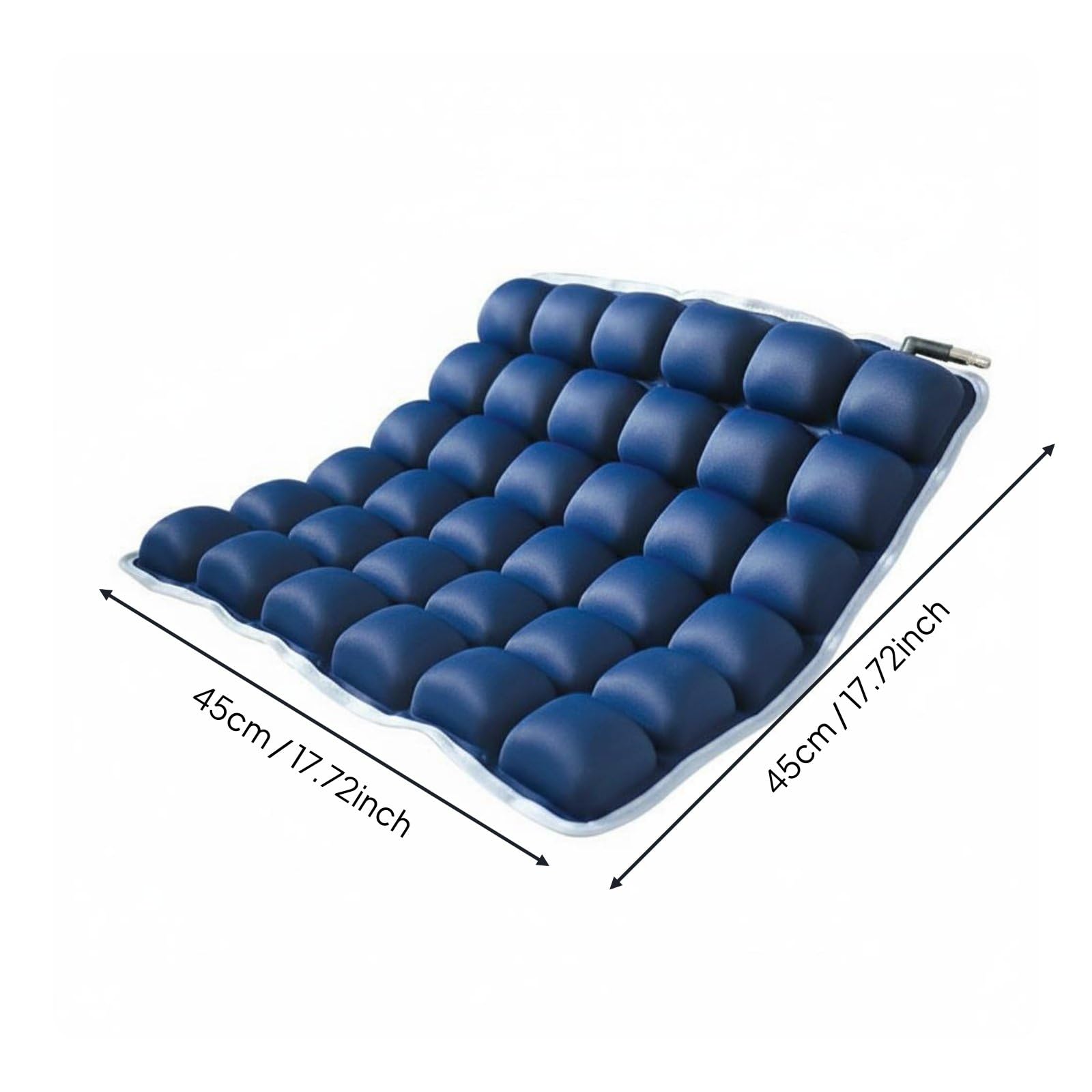 Cojín Inflable Confortable Cojín Antiescaras con Bomba Manual Asiento Transpirable para Oficina, Uso Prolongado