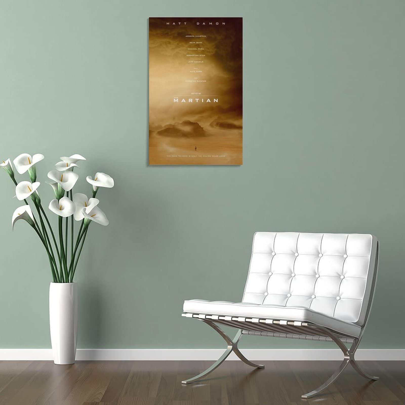 Póster de película de ciencia ficción de The Martian y arte de pared para decoración moderna de dormitorio familiar, 20 x 30 pulgadas (50 x 75 cm)
