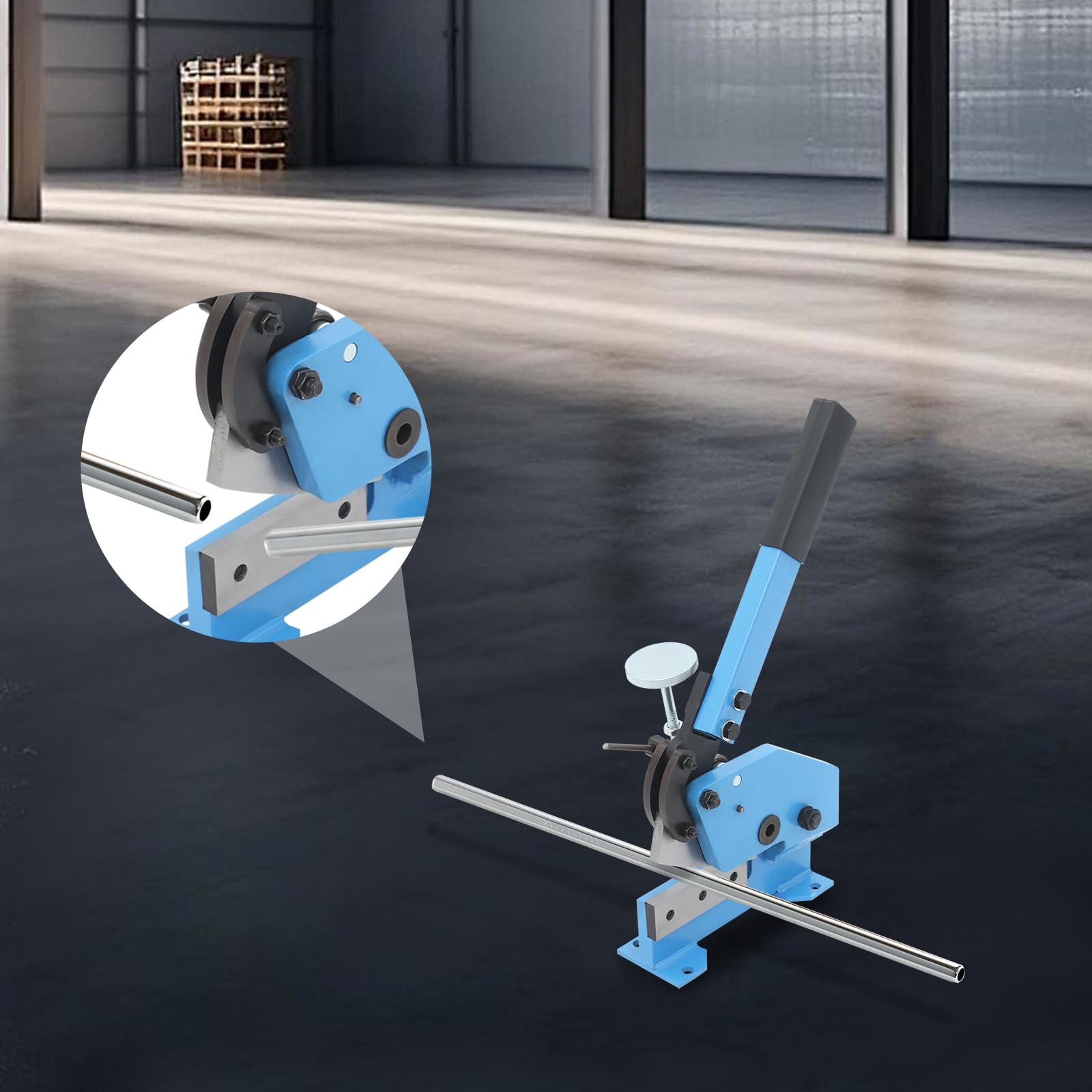 Nożyce dźwigniowe, nożyce do blachy, 125 mm | Precyzyjne cięcie Heavy Duty ręczna płyta płaska do cięcia blachy stalowej, stali płaskiej i prętowej