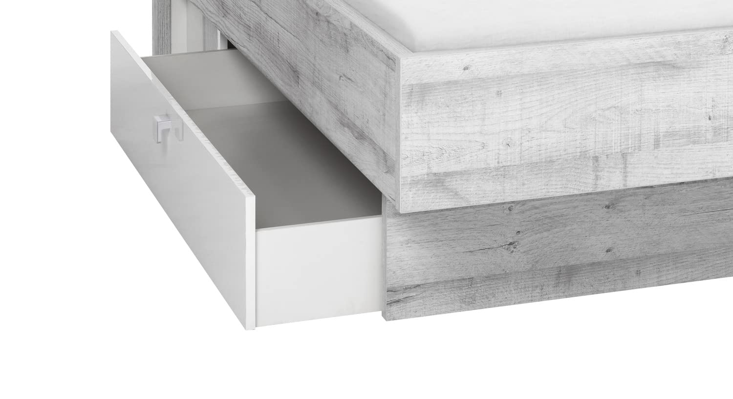 Bedlade voor basisbed lifetime - wit gelakt - Meubels