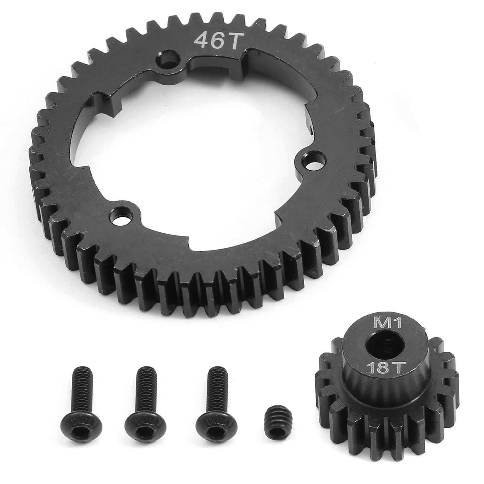 Amazon.com: 46T Spur Gear 18T 20T 22T Pinion Gears 1.0M Hardened