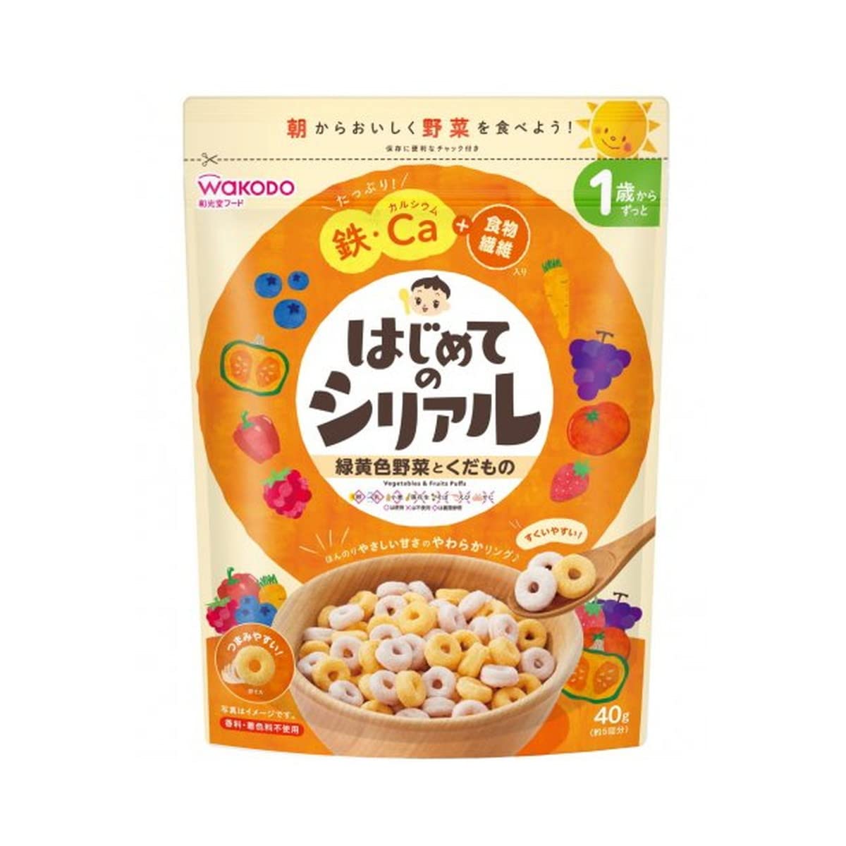 和光堂 はじめてのシリアル 緑黄色野菜とくだもの 40g