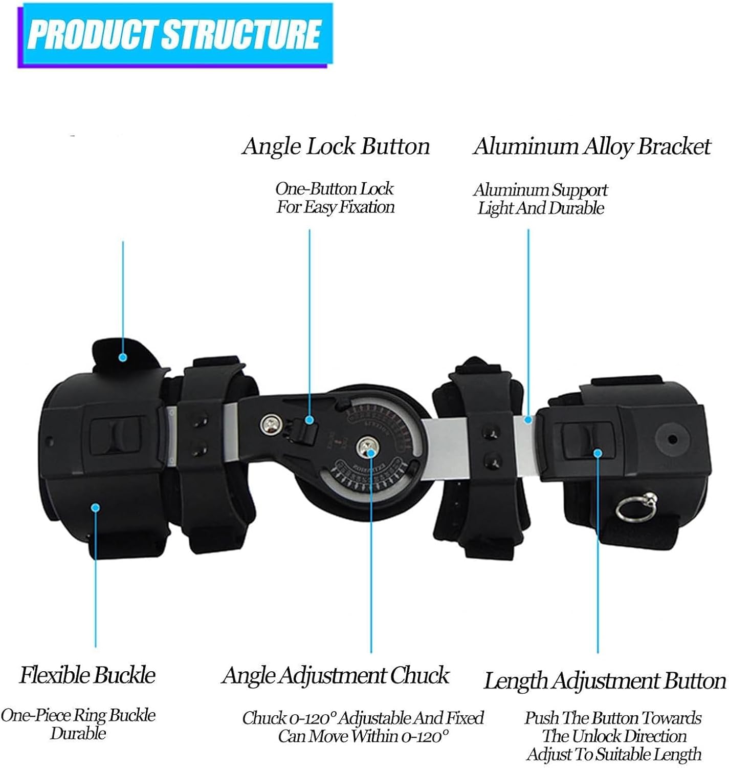 Hinged Elbow ROM Brace,Comfortable Night Elbow Sleep Support, Adjustable Post OP Elbow Splint for Cubital Tunnel Syndrome,Tendonitis,Ulnar Nerve,Tennis(Left)