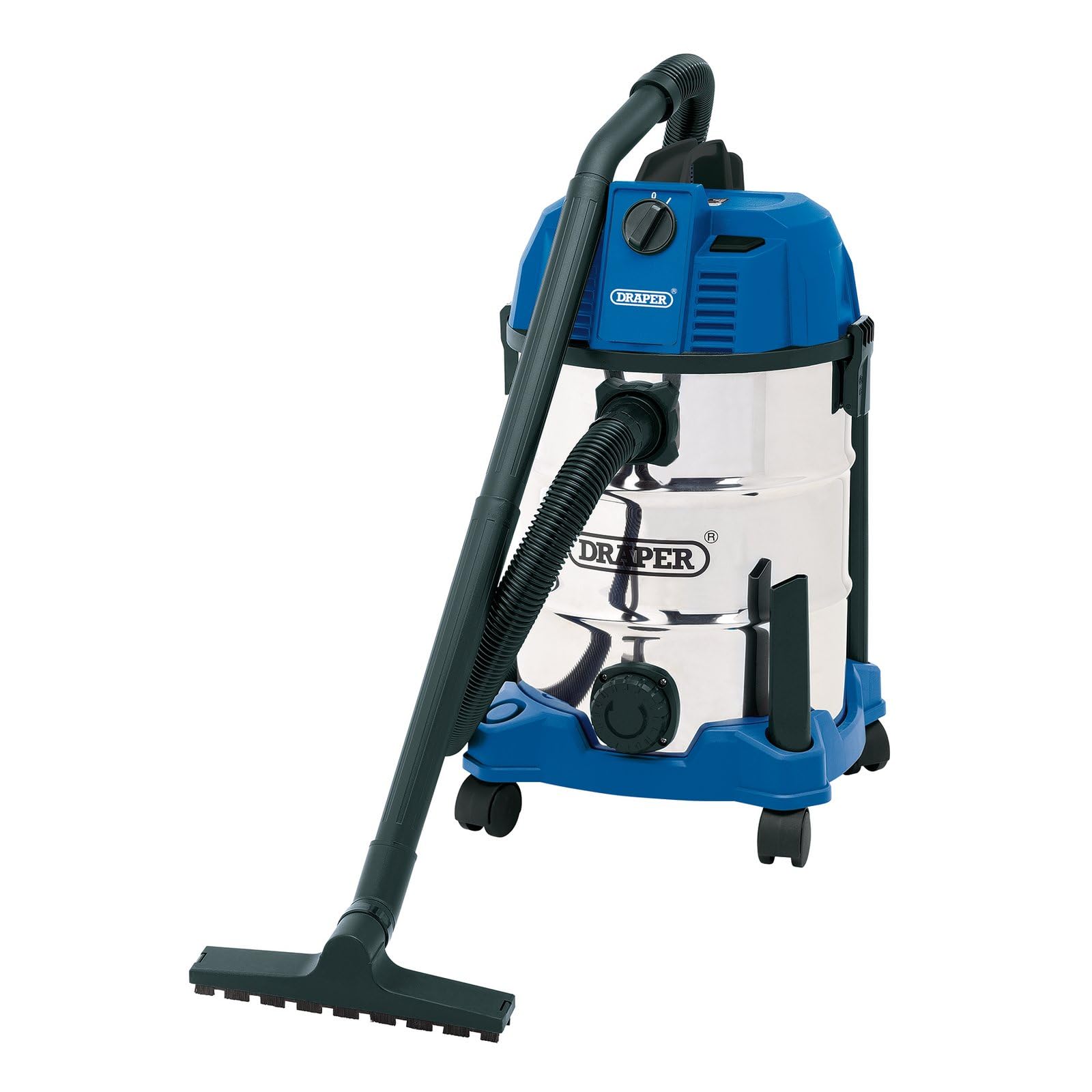 Draper 20523 Wet and Dry Vacuum Cleaner with Stainless Steel Tank 30L 1600W