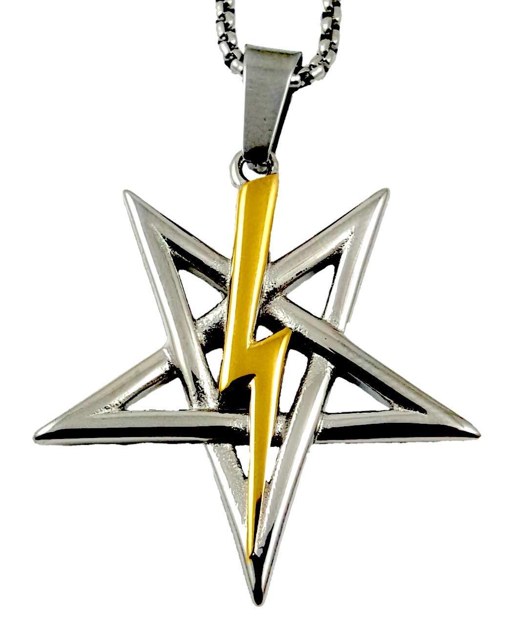 Anton Lavey Sigil Church of Satan Inverted Pentagram SS 316L