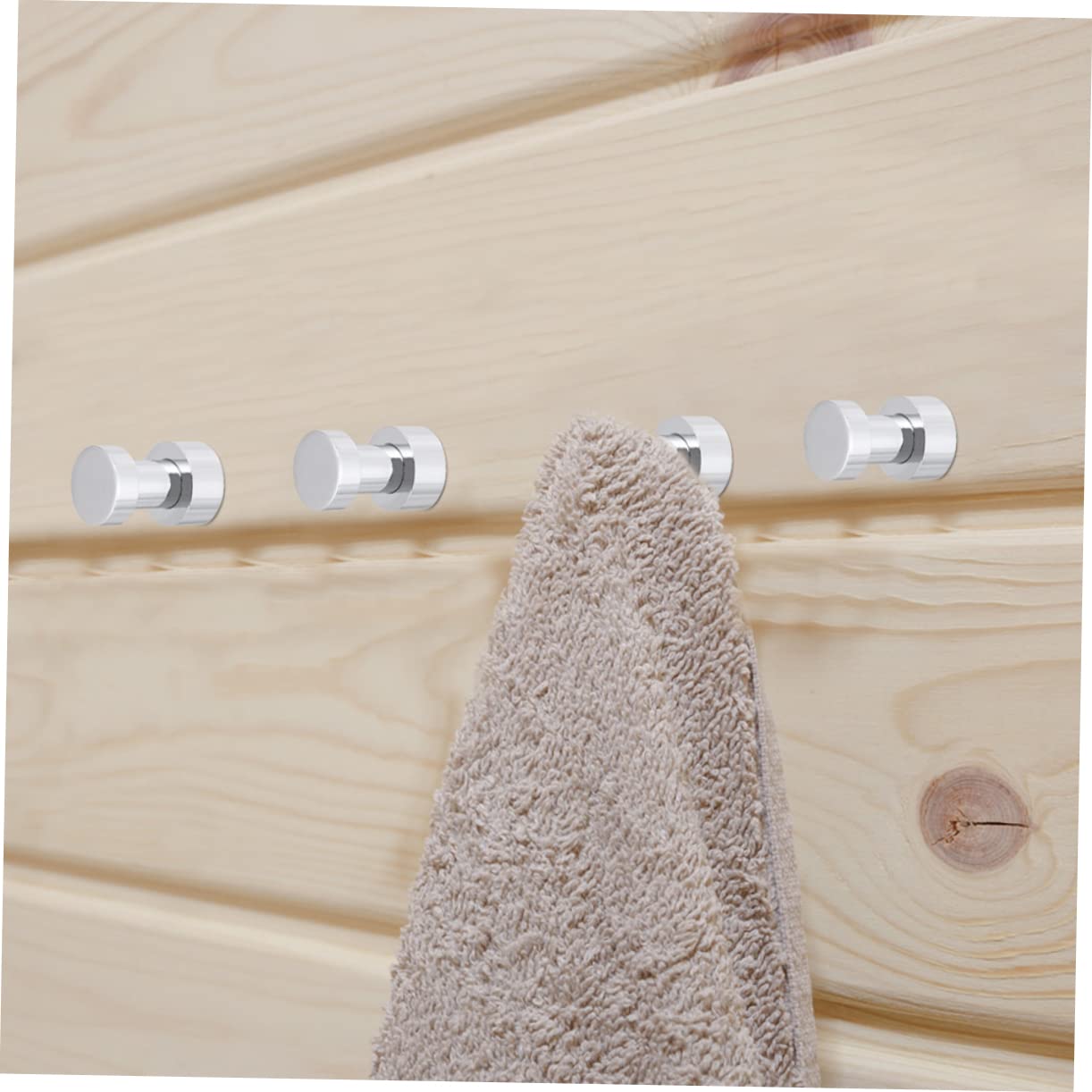 SHINEOFI 4piezas Ganchos Metálicos Para Toallas Unidades Para Baño Con Tornillos Fácil De Instalar Organizador De Hogar