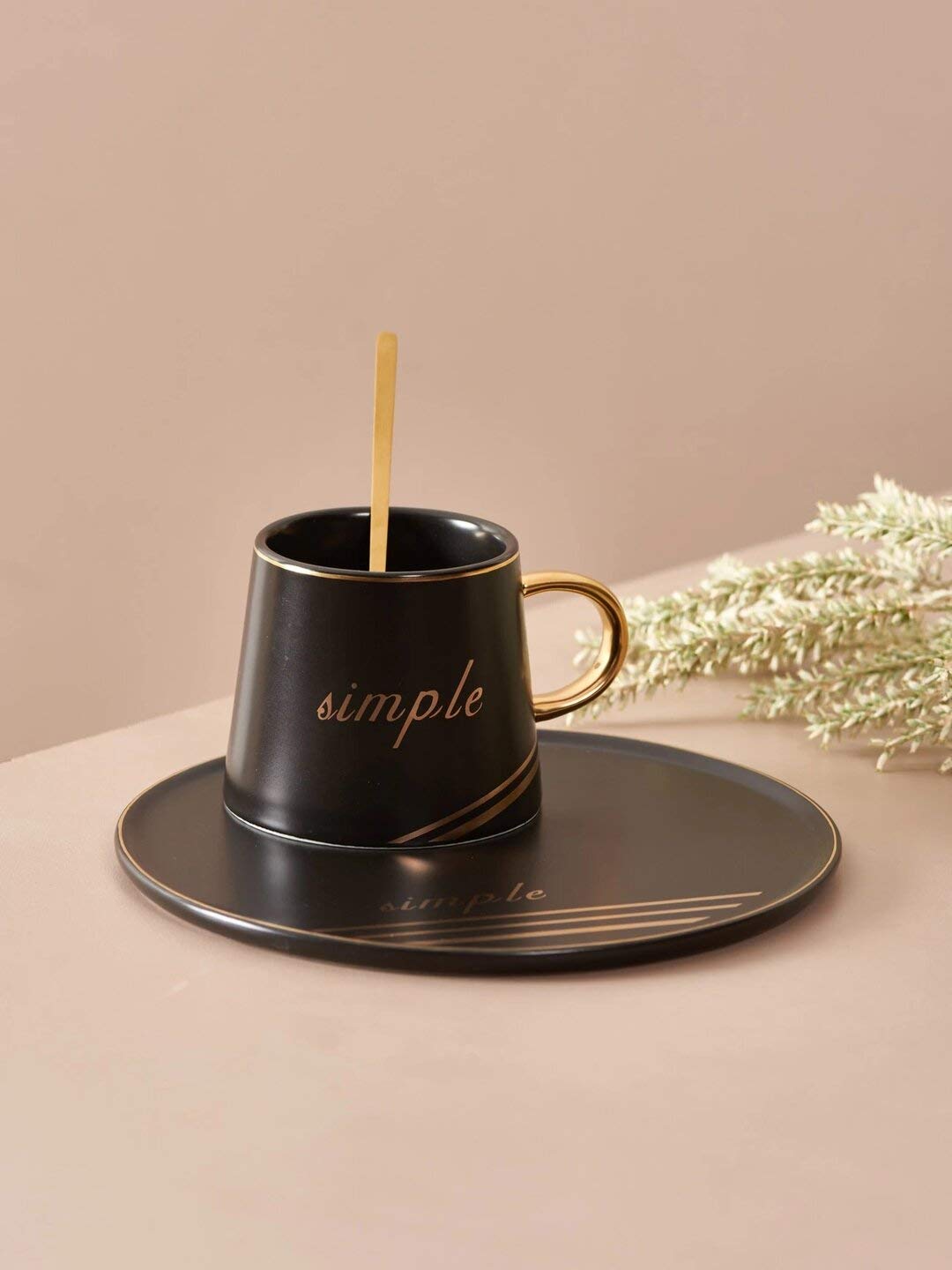The Decor Kart Simple' Caffe Mug - Black