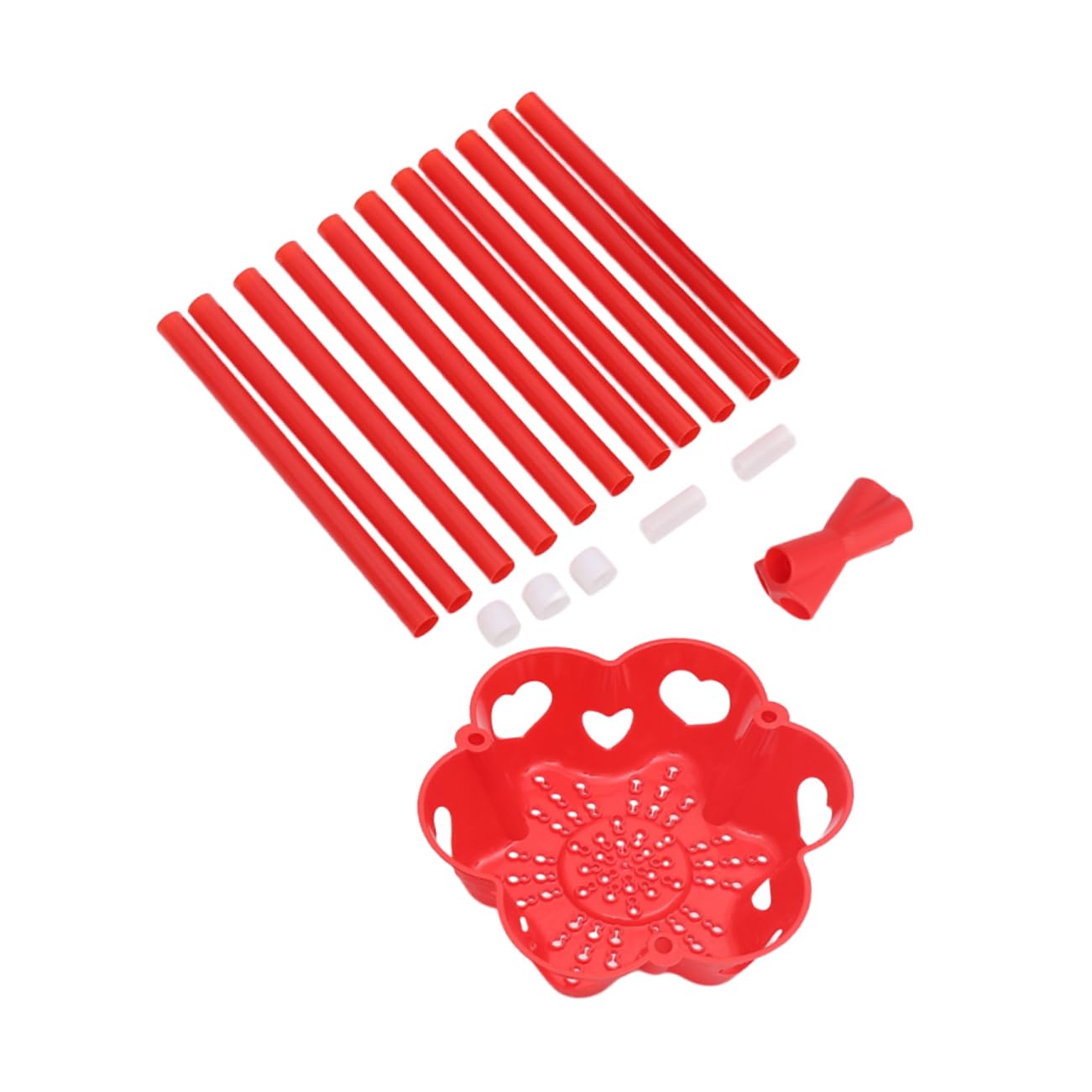 Support de fleurs tripod Toyvian rouge éclatant pour sublimer votre décoration de mariage