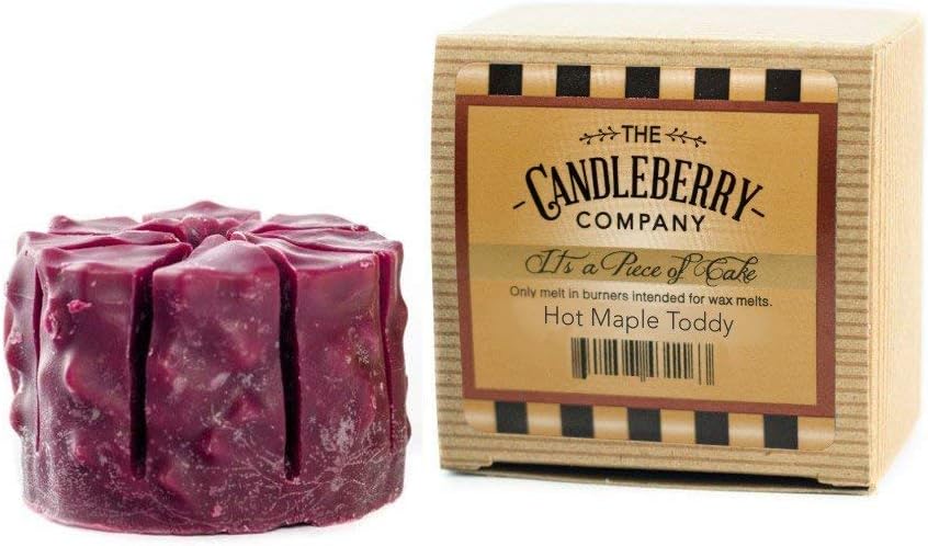 The Candleberry Company Scented Candle Melts | Best Wax Melts for Candle Warmers | Scented Wax Melts | Cake Simmering Tart Melt (Hot Maple Toddy)