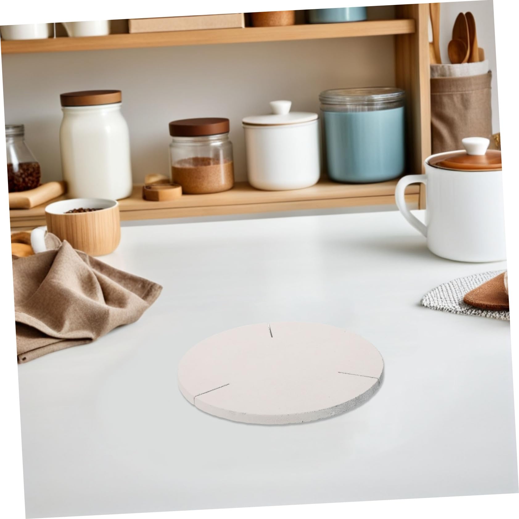 NUOBESTY Krzemowy płyt z pieca ceramicznego artykuły do ​​wyrobu biżuterii artykuły ceramiczne Materiały do ​​rękodzieła jubilerskiego Oporne na krzemowa węgliek White