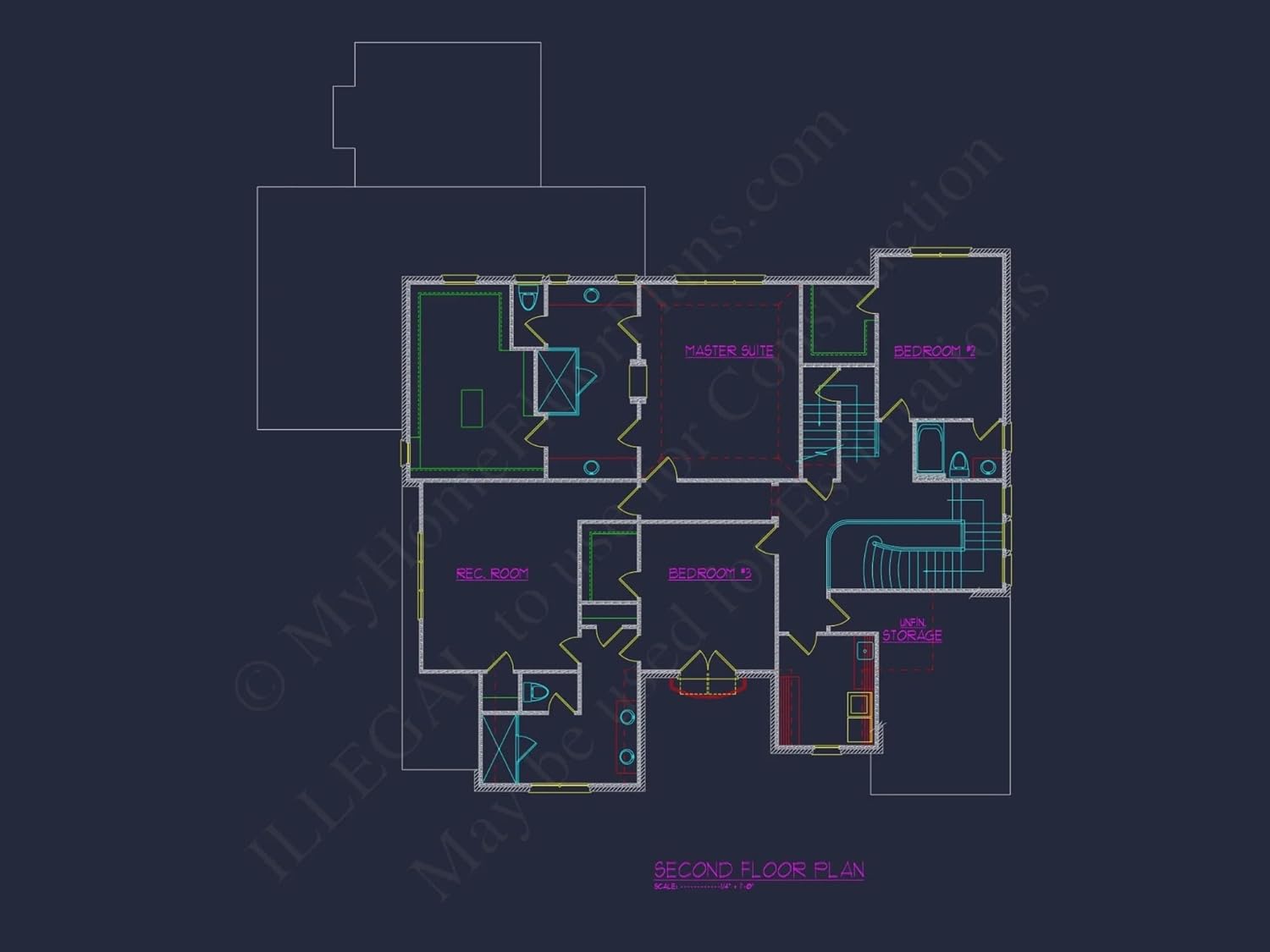 18-1931 HOUSE PLAN - Elegant 3-Story House Floor Plan with Complete CAD Designs