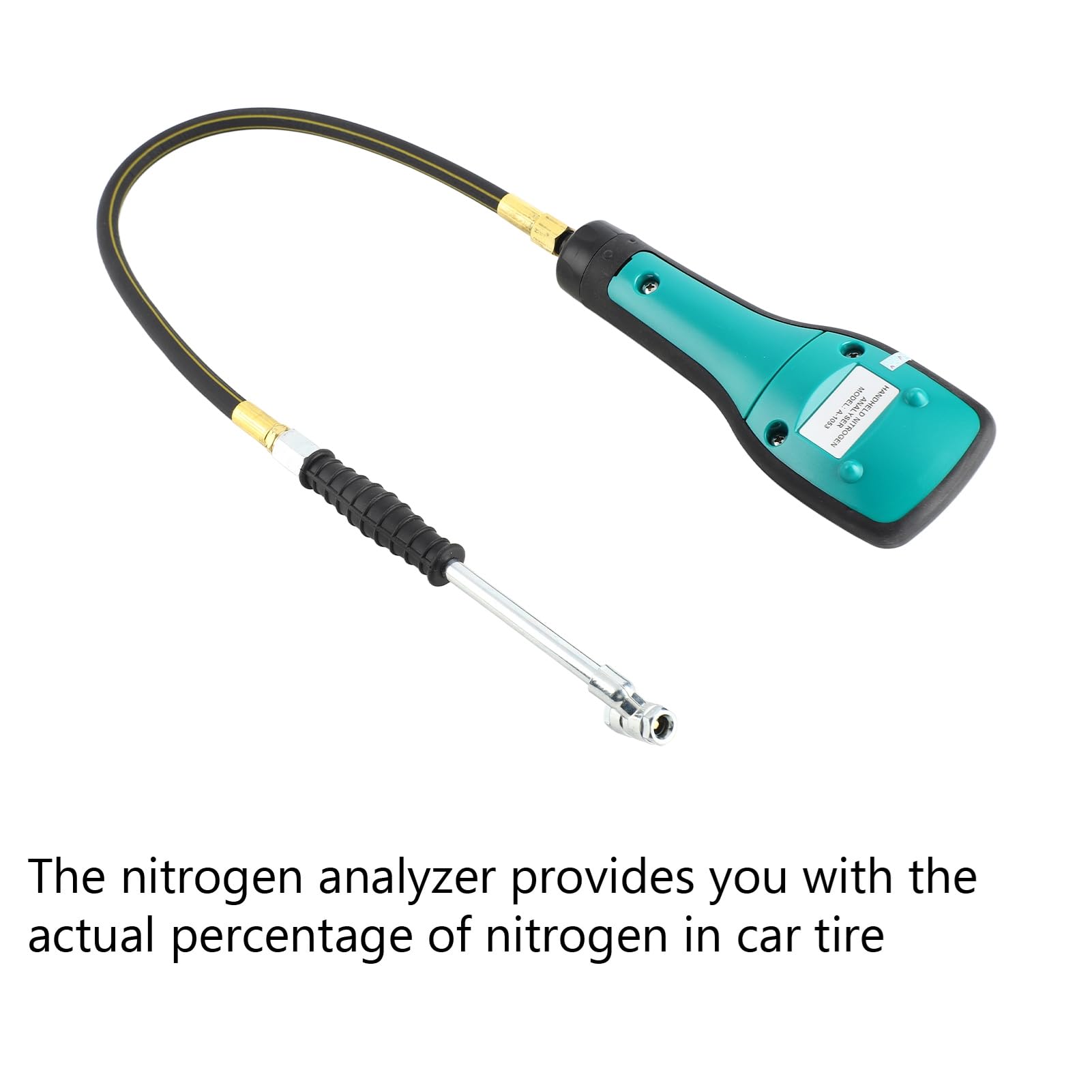 KIMISS Detector de Fuga de Gas Portátil para Uso automotriz: Analizador de Nitrógeno de Mano con Diseño de Aleación de Caucho y Acero Duradero