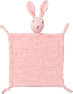 Muslin Cotton Bunny Loveys Soft & Breathable Newborn Security Blanket, Perfect for Baby Boy Girl, Gender Neutral. Muslin Fabric for Comfortable Sleep & Play, Ideal for Newborns, Toddlers - Buy now