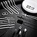 GIFIKOI 30Pcs Jewelry Set for Men Stainless Steel Band Ring Cuban Link Chain Necklace and Bracelet Cross Dog Tag Pendant Necklace Hoop Stud Black Earrings Mens Fashion Jewelry Set Ring Size11