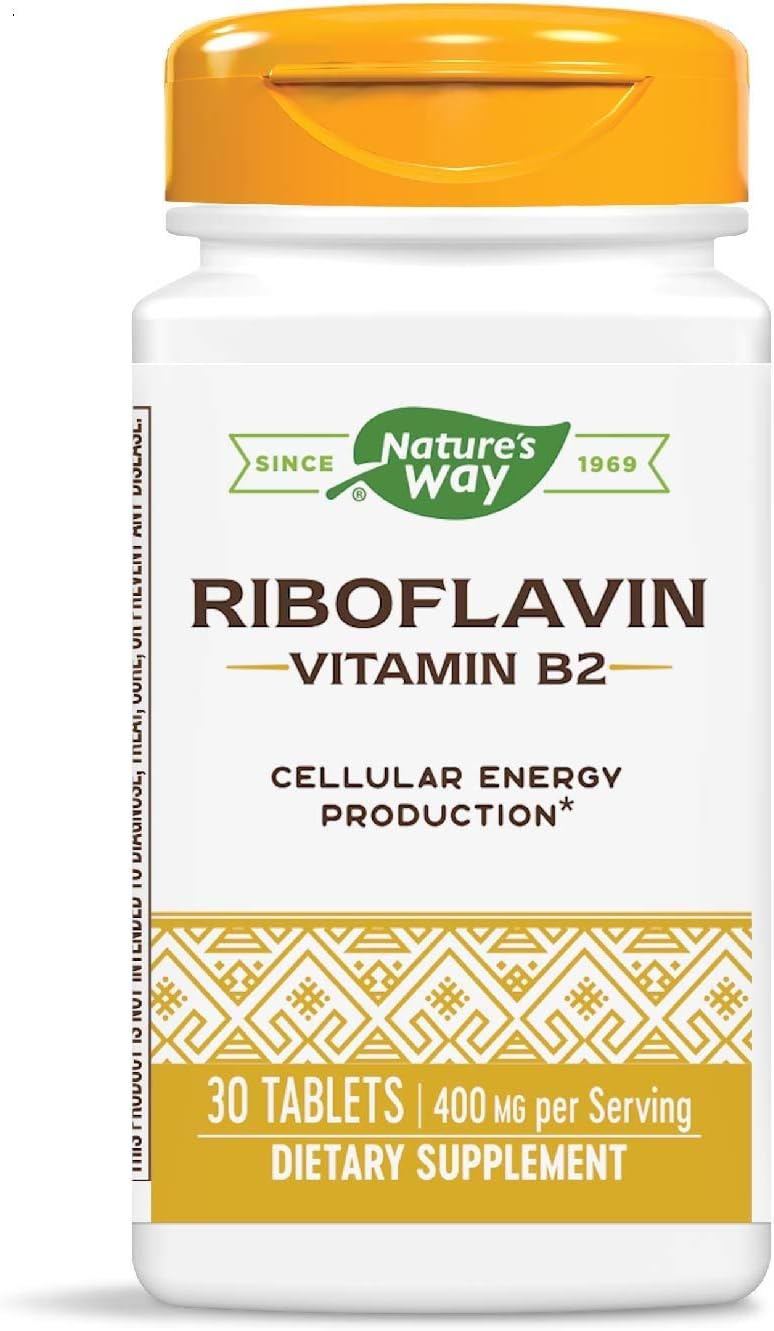 Nature's Way Riboflavin فيتامين B2 ، 400 مجم لكل حصة ، عبوة 3