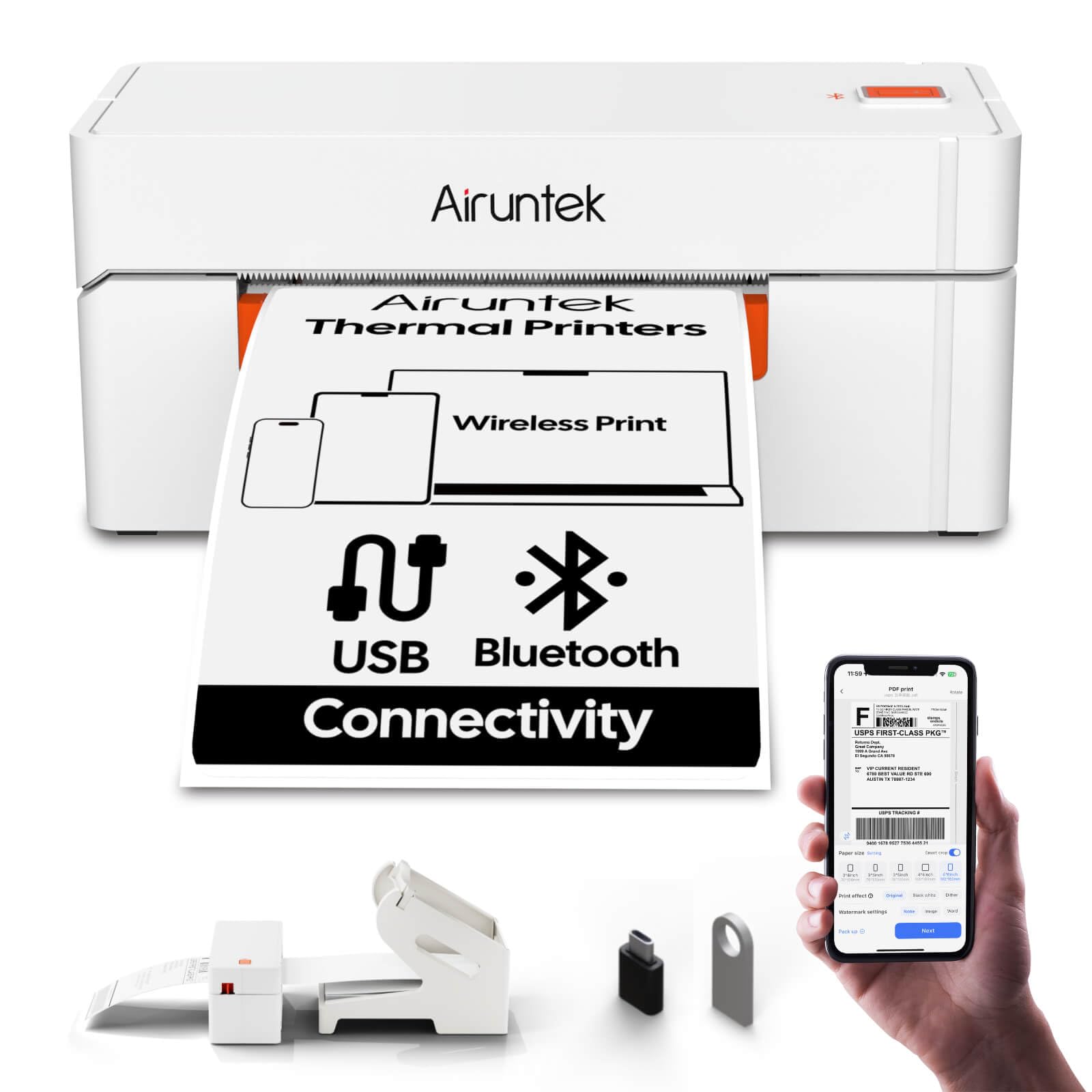 Amazon.com : AIRUNTEK A81pro Wireless 4x6 Thermal Shipping Label