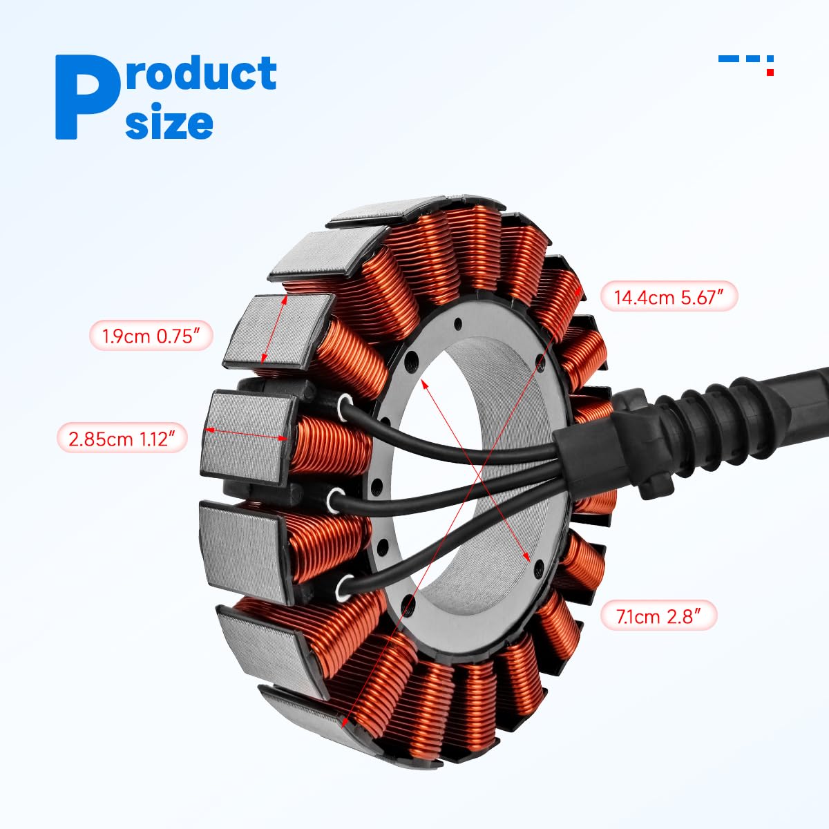 SONTIAN Magneto Stator Coil 29987-06 - Fits Harley Electra Glide, Road Glide, Street Glide 2006-2016 & Tri Glide 2009-2016