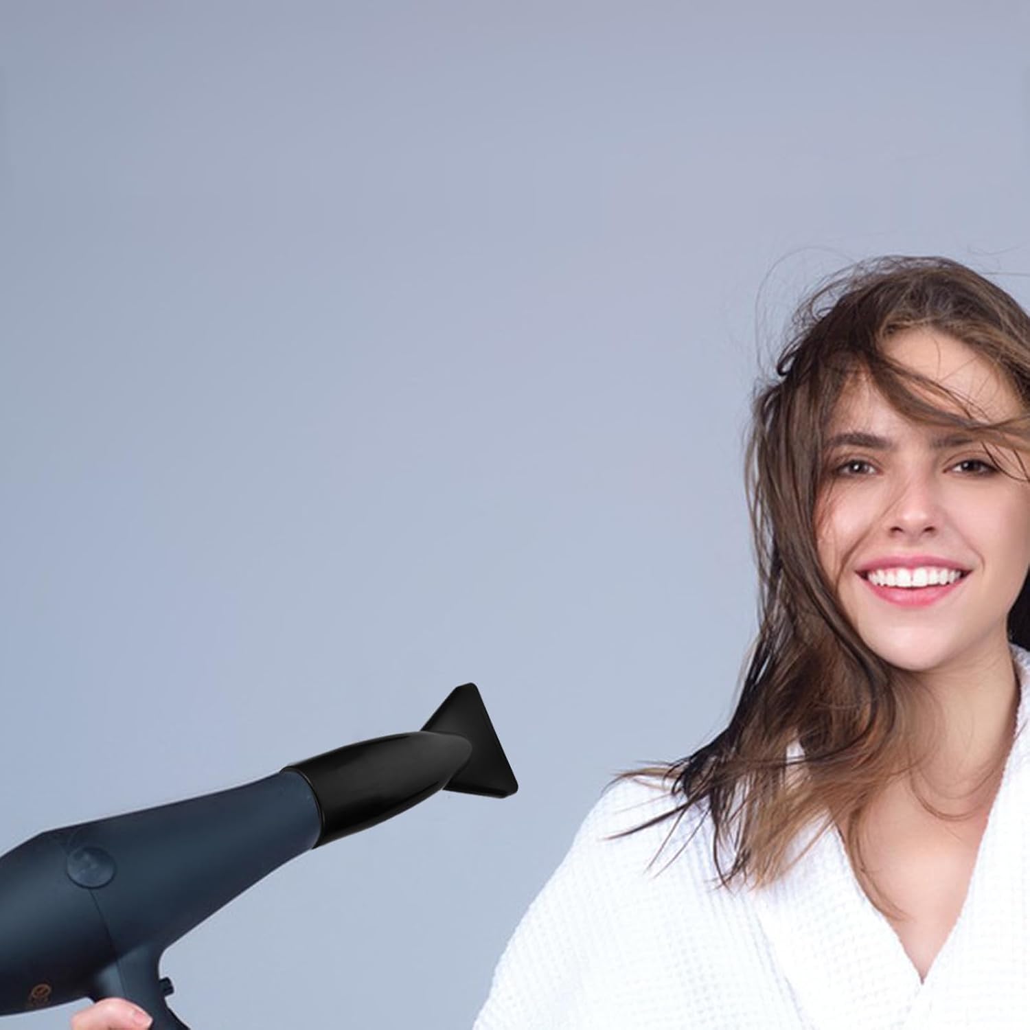 3pcs Universal Hair Dryer Nozzle Attachment Set, Abs Material High Temperature Resistant Concentrator Nozzle for Hair Styling, Suitable for 4.2cm Hose Diameter, for Salon and Home