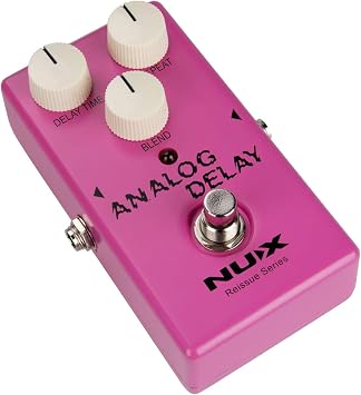 NUX Analog Delay Guitar Effect Pedal, 100% Analogue Circuit,Warm Sounding Analog Delay Effect From the 80's, Pure Analog Circuit, Easy Control Layout,DC 9V