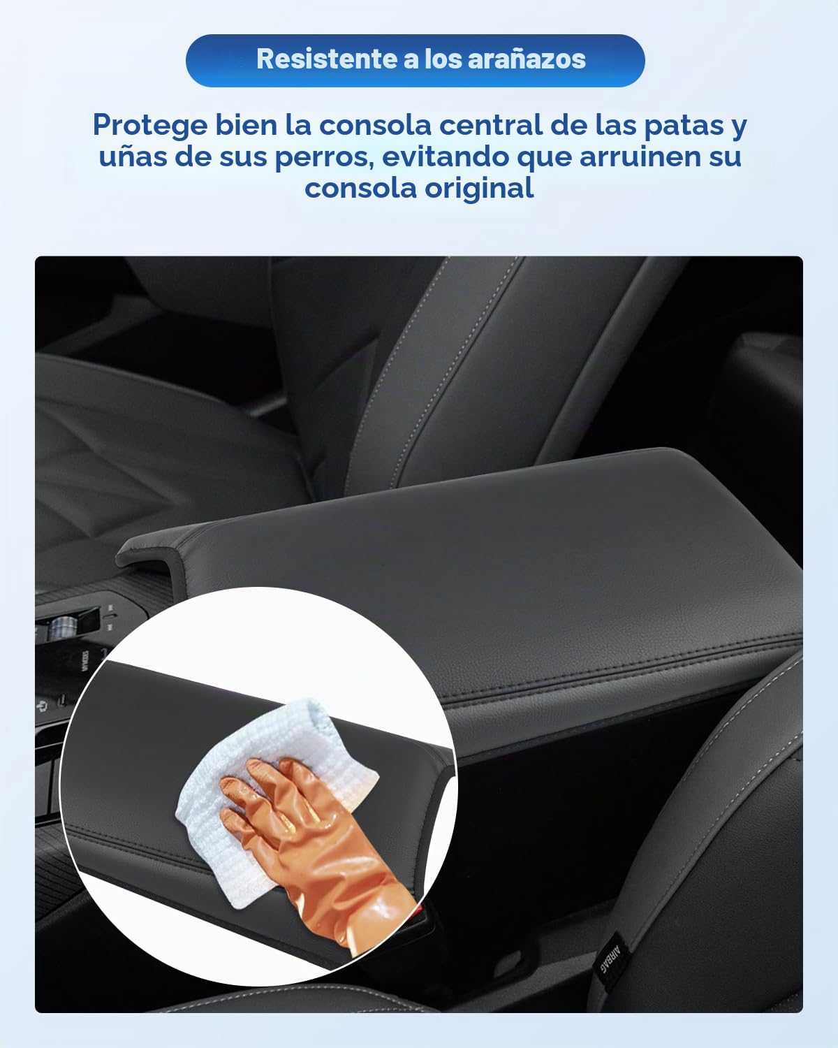 CDEFG Compatible con BMW X3 G45 2025 2026 Facelift Reposabrazos Central Cubierta Cubierta Protección Protección contra arañazos Consola Central Cuero Reposabrazos Caja Cubierta Coche X3 G45 2025