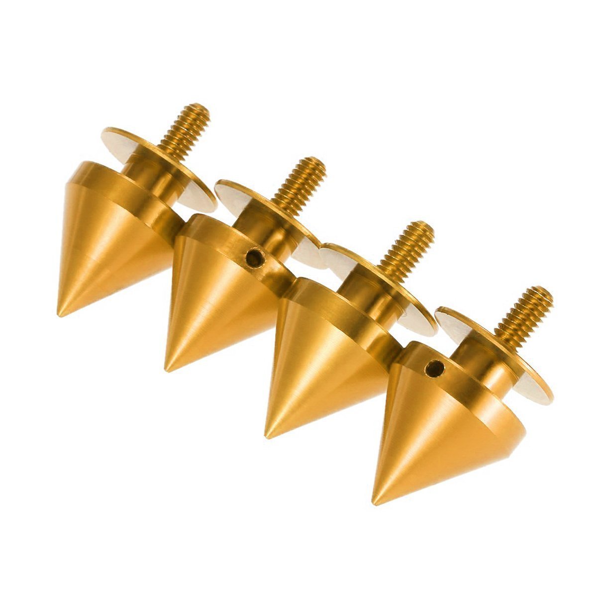 Xotic Tech Spike JDM Style Car Bumpers Trunk Fender Hatch Lids Quick Release Fasteners (Gold)