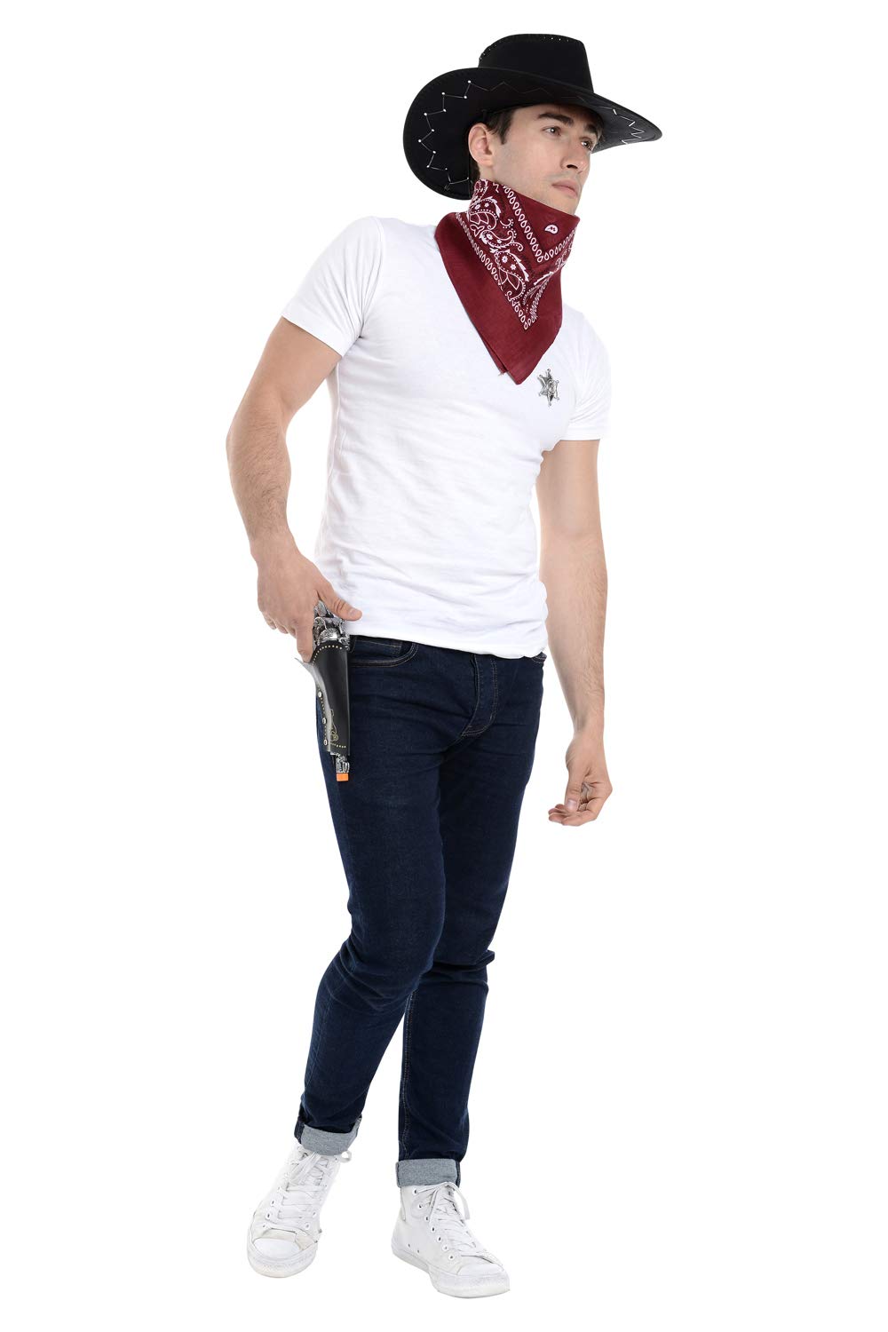 Zac's Alter Ego Fancy Dress Unisex 4 Piece Cowboy Set โ image 1