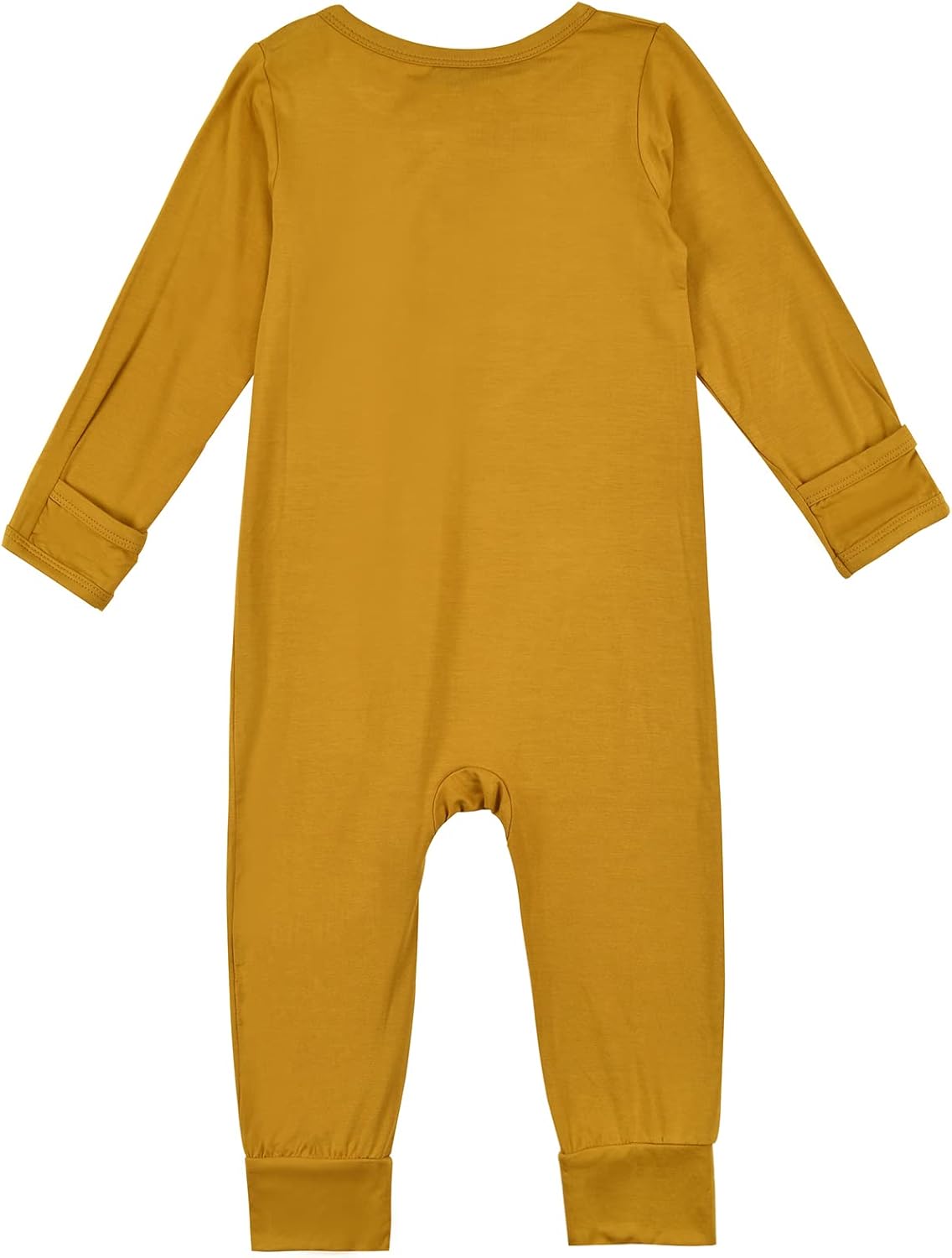 Aablexema Baby Footless Pajamas Zipper with Mitten, Rayon from Bamboo, Infant Long Sleeve Romper Pjs - Image 3