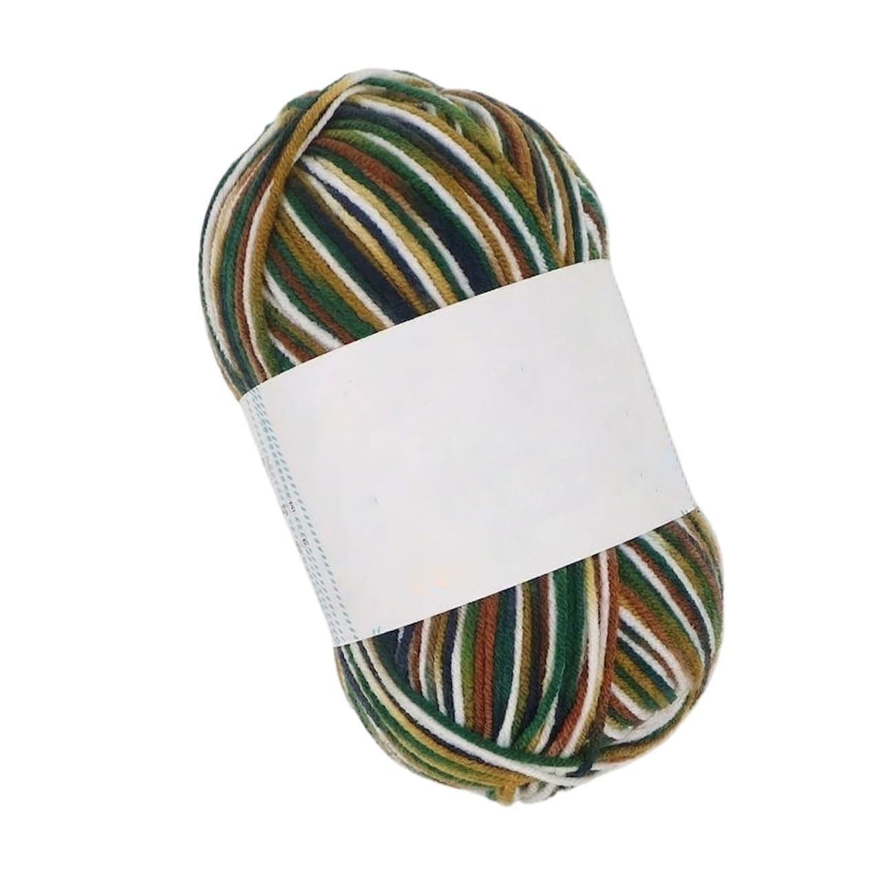 Fil coton au lait teint multicolore 3 brins pour fil à crocheter 2mm lot de 50g