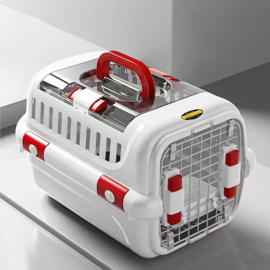 Transportín para Gatos Aprobado por Aerolíneas, Portátil y Apto para Viajes, Ideal para Exteriores, para Coche y Uso Doméstico.