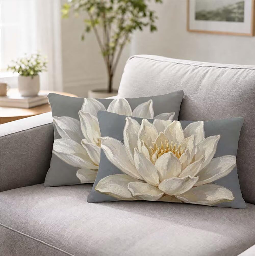 Fleur Zestaw 2 poszewek na poduszki welurowe 40 x 70 cm F-2941