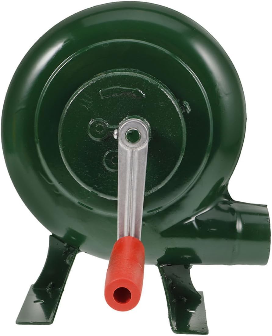 KICHOUSE Handheld Bbq Fan Outdoor Manual Crank Fire Blower Portable Camping Blowing Tool Small Grill Air Blower for Barbecue and Fireplace