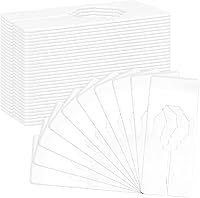 Sukh 30 Pack White Plastic Closet Shelf Dividers - Sturdy Rectangular Dividers for Clothes Organization, Wardrobe & Retail Racks, No Burrs