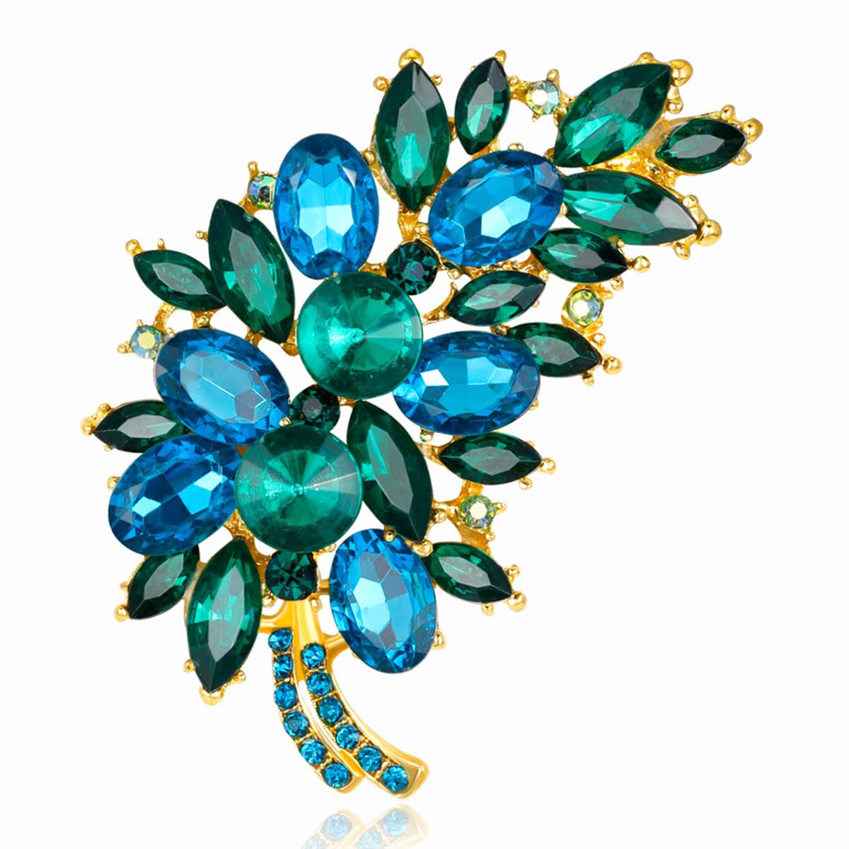 FAIRYGATE Anti Exposure Fixed Brooches Women Unisex Vintage Rhinestone Office Party Brooch Pins Lapel Pin Dress Suit Accessories Boutonniere — view 19