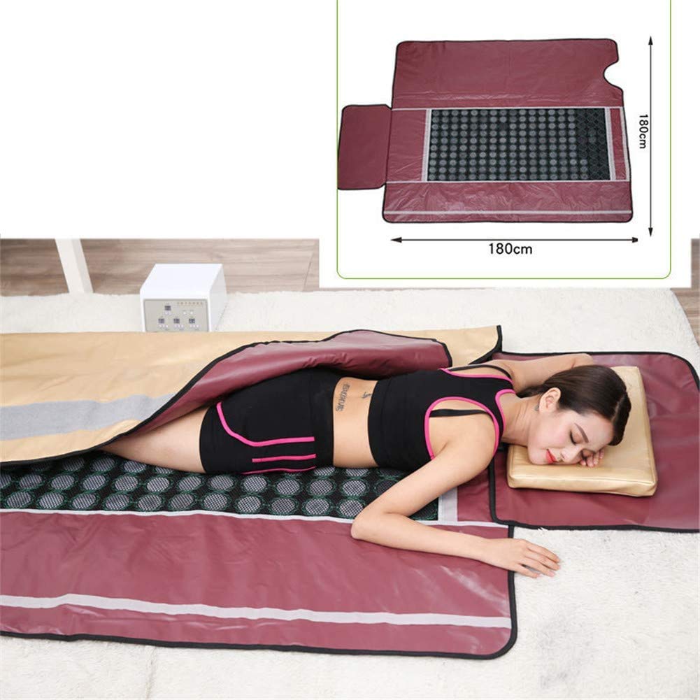Manta de sauna de infrarrojo lejano multifunción, manta adelgazante portátil de sauna humeante para moldeador corporal Máquina de terapia de desintoxicación de pérdida de peso