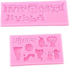 Molde de bolo, 2 peças de molde de doces antiaderente, molde de chocolate, espectro de bruxa, sobremesa, molde de assar, salto alto para decoração de Halloween, decoração de cupcake, artesanato