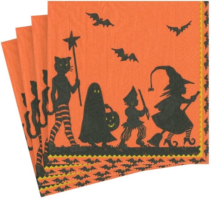 Caspari Halloween Parade Paper Cocktail Napkins 20 Per Package Health & Household