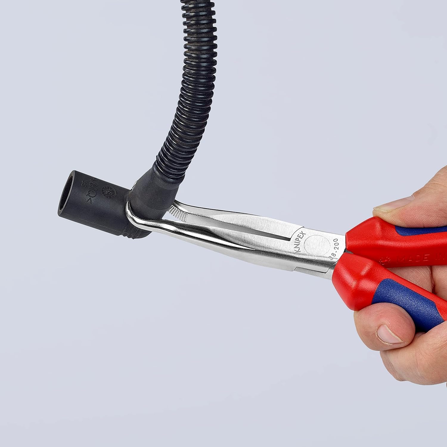 KNIPEX Pinza per meccanica cromata con impugnature multicomponente 200 mm, 38 95 200