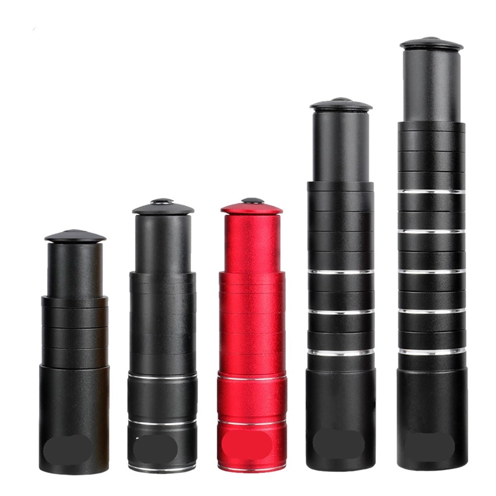 Prolunga dell'attacco Manubrio Prolunga for Altezza Stelo Forcella for Bicicletta Manubrio Adattatore for Rialzo Distanziatore in Lega di Alluminio Accessori for Ciclo 100mm 28,6mm