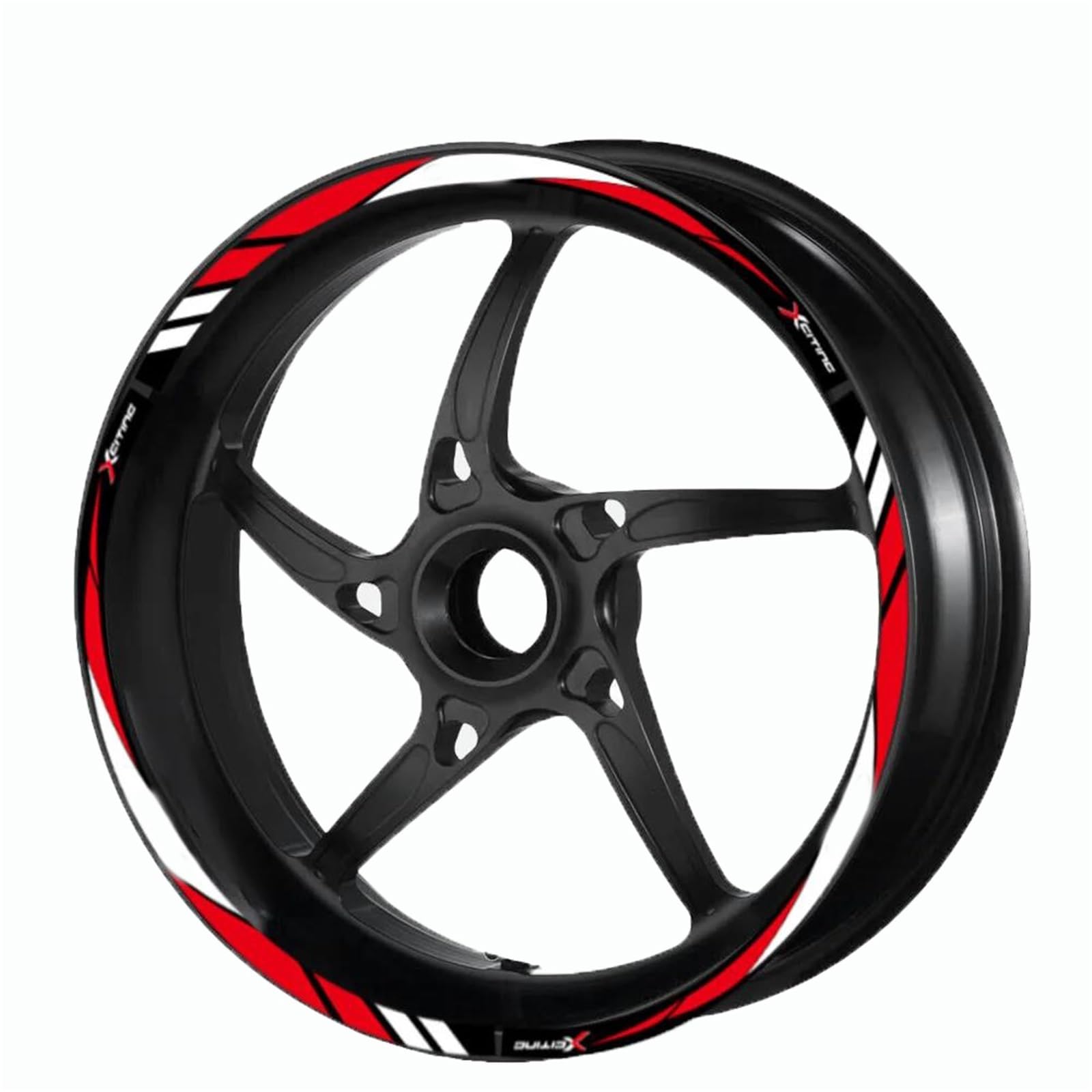 Sticker Part Motorcycle Rim Sticker Wheel Hub Stripe Tire Decal Tape 15" Inch Reflective for KYMCO Xciting 500 S400 TCS