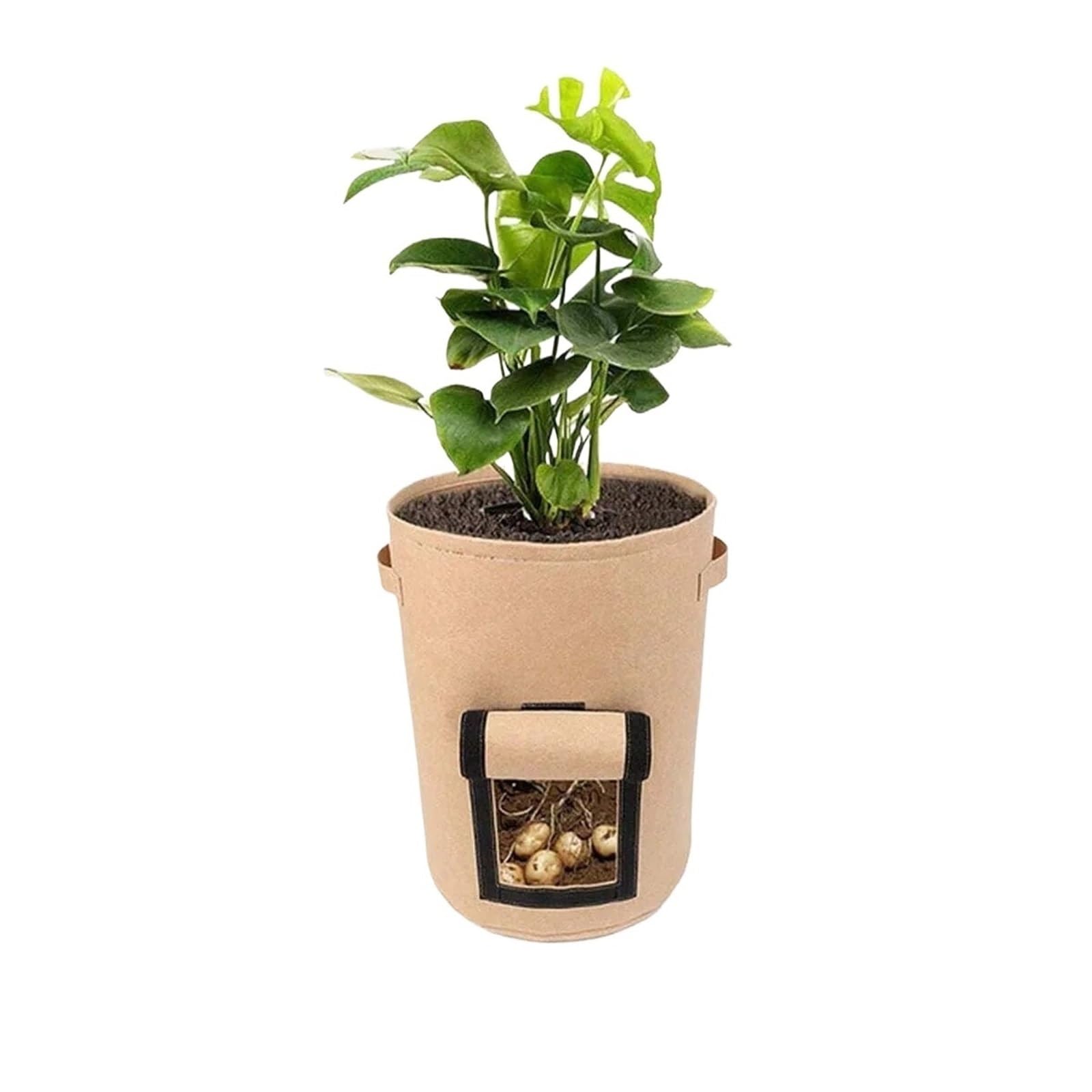 GIYXHU 3 Pcs Classic Style Indoor And Outdoor Planting Containers Suitable For Fruit, Vegetable, Flower, And Tree for Flowers Vegetables