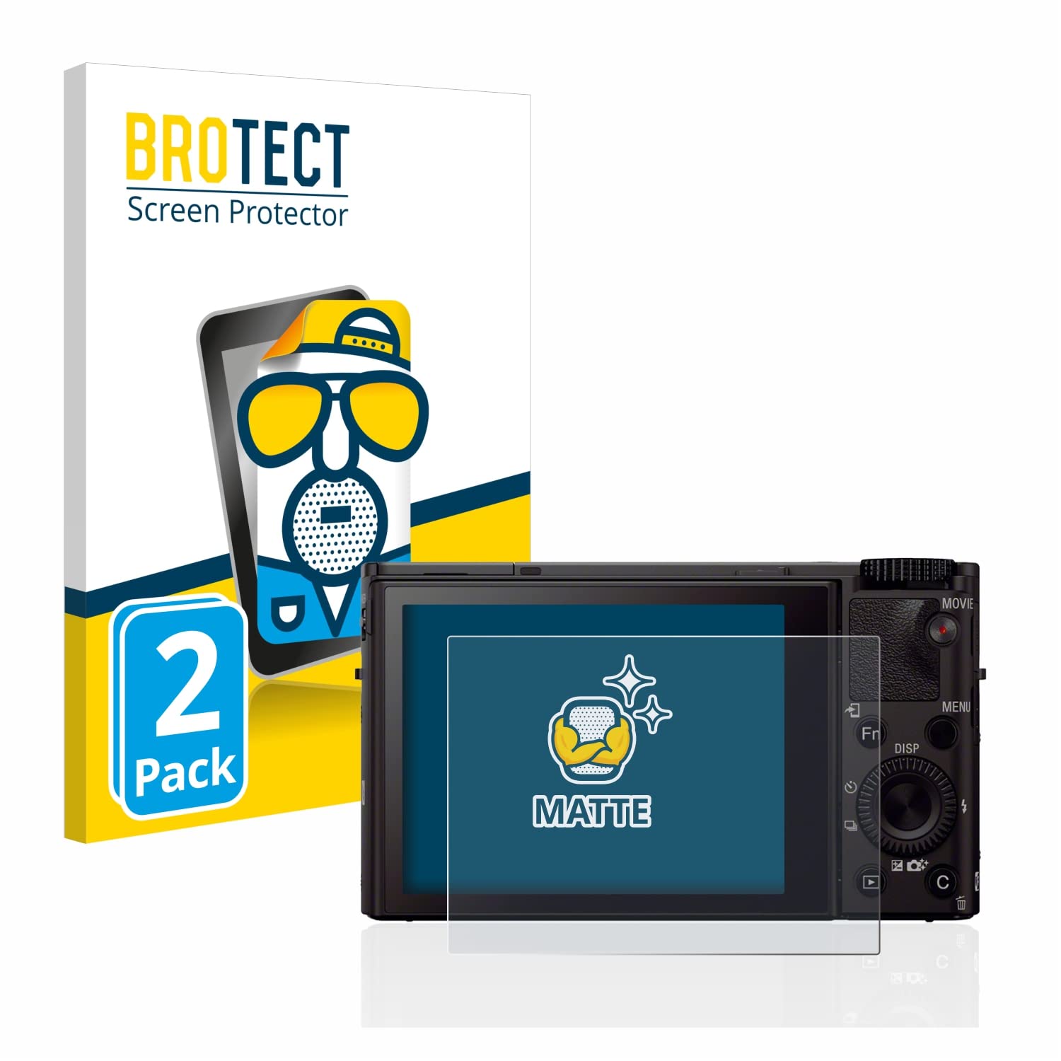 BROTECT Anti-reflective Glass Screen Protector Mat for Sony Cyber-Shot