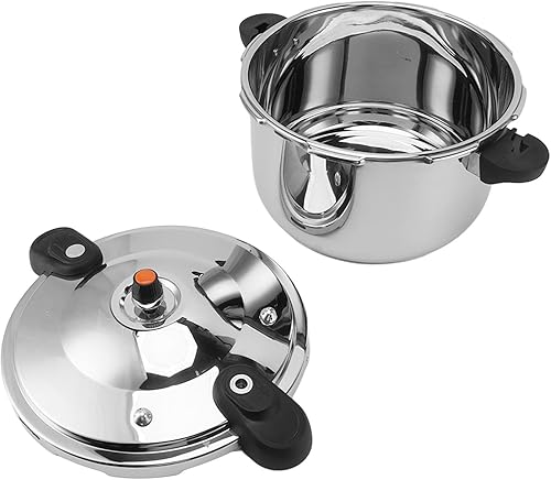 Miniatura 4 de Stainless Steel Pressure Cooker, Household Pressure Cooking Pot with Safety Valve, Multi Functional Cookware with Pressure Limit Device, Compatible
