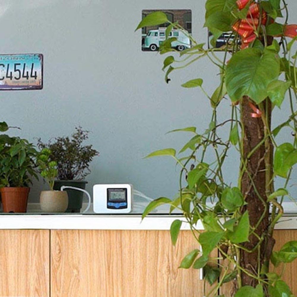 Zoegneer Solarbetriebener Rasensprenger mit Doppelpumpe, Bewässerungs-Timer mit eingebauter 1200 mAh Lithium-Batterie, USB-Aufladung, regendicht, leiser Kupfermotor, einstellbarer Durchfluss